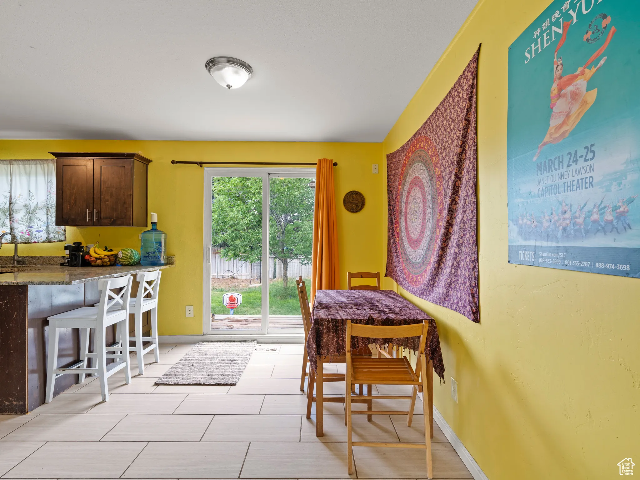 Dining space with plenty of natural light