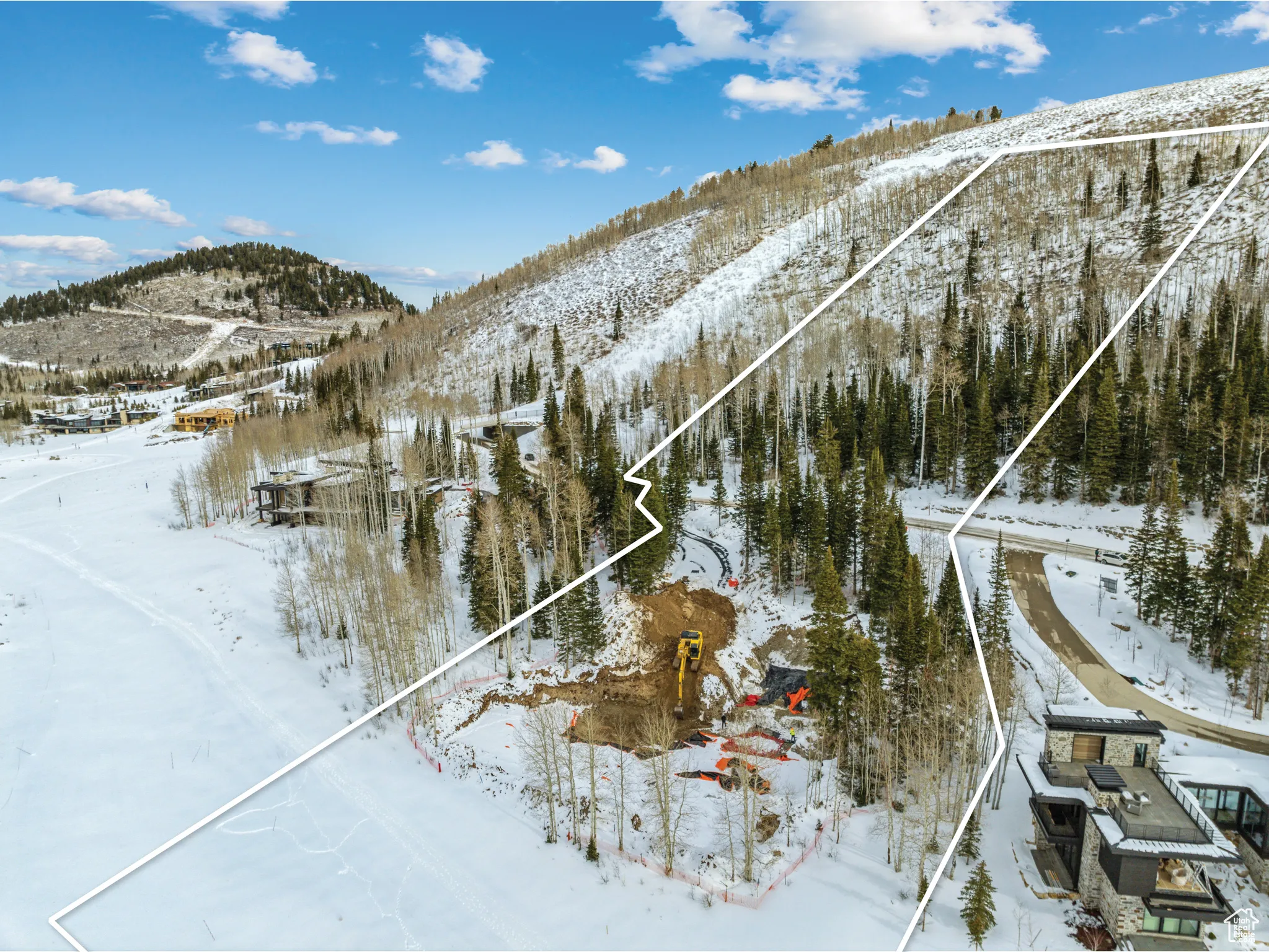 View of mountain background