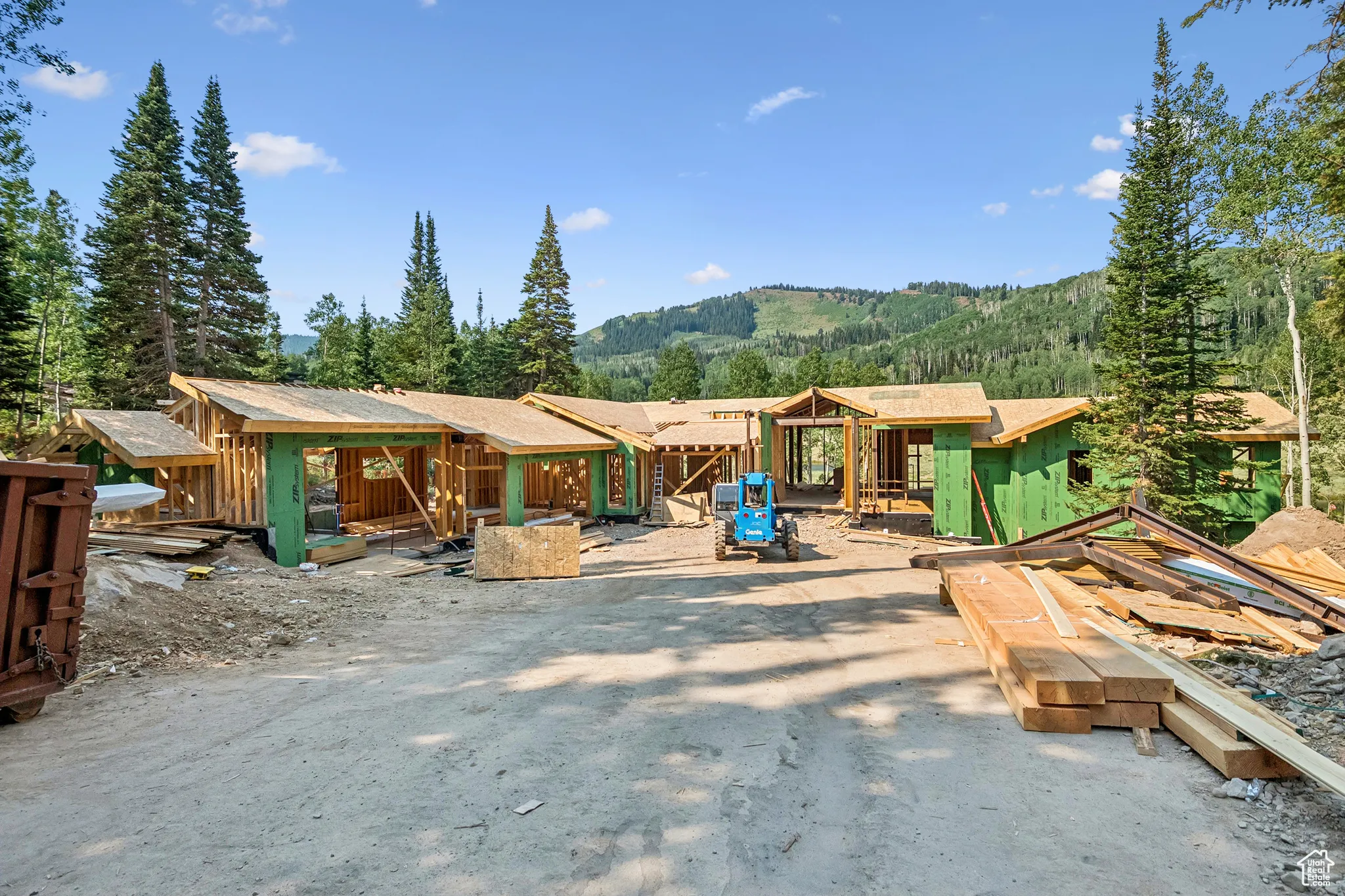 Property under construction featuring a mountain view