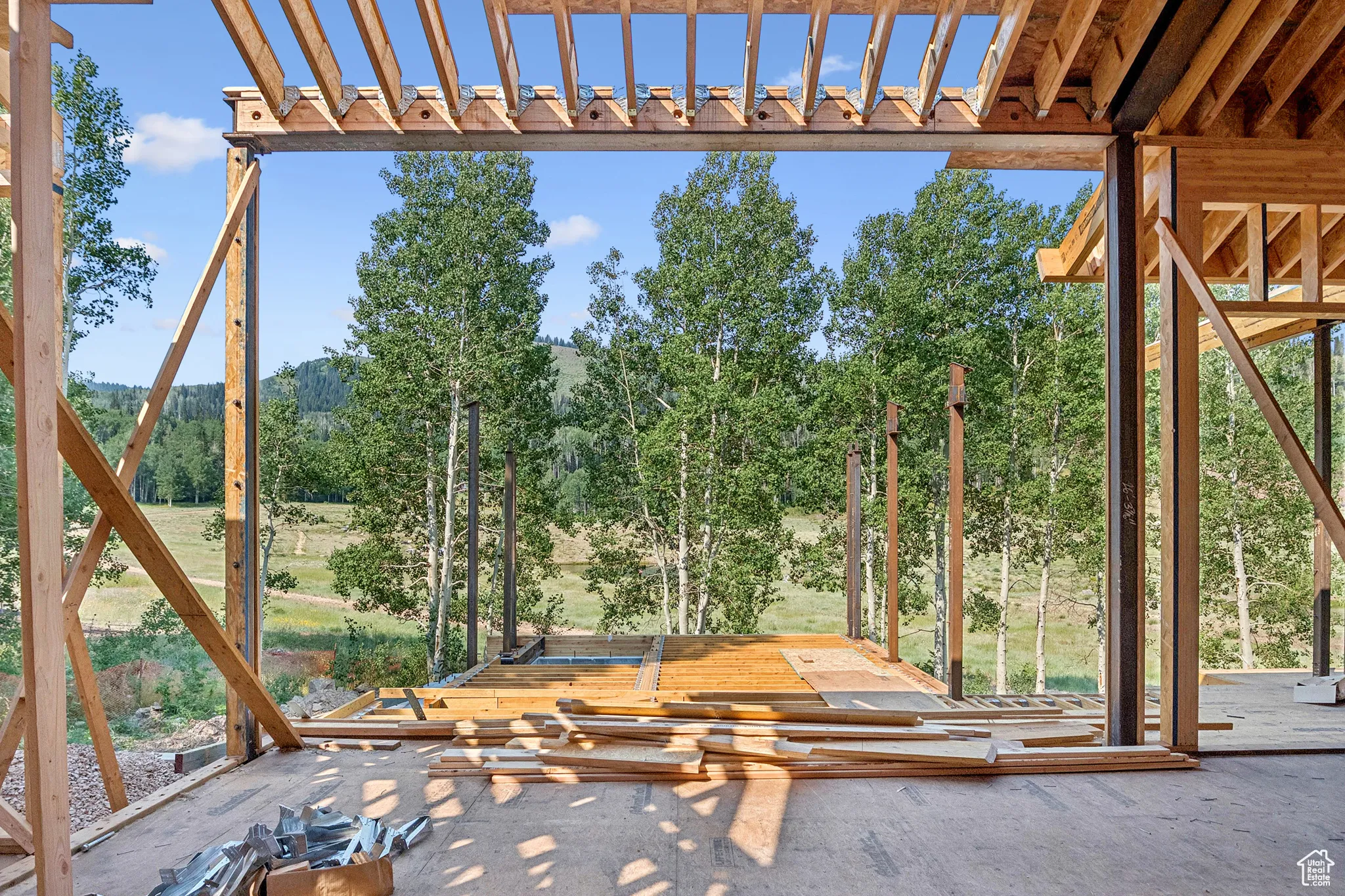 View of patio featuring a pergola