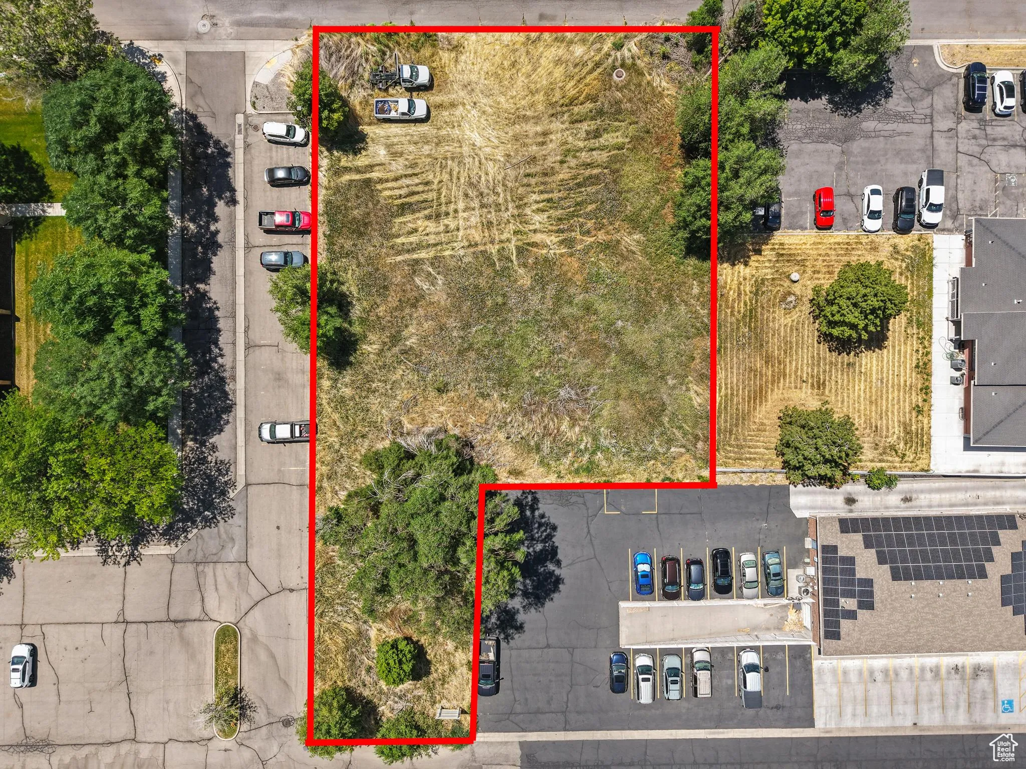 View of property location with property parcel outlined