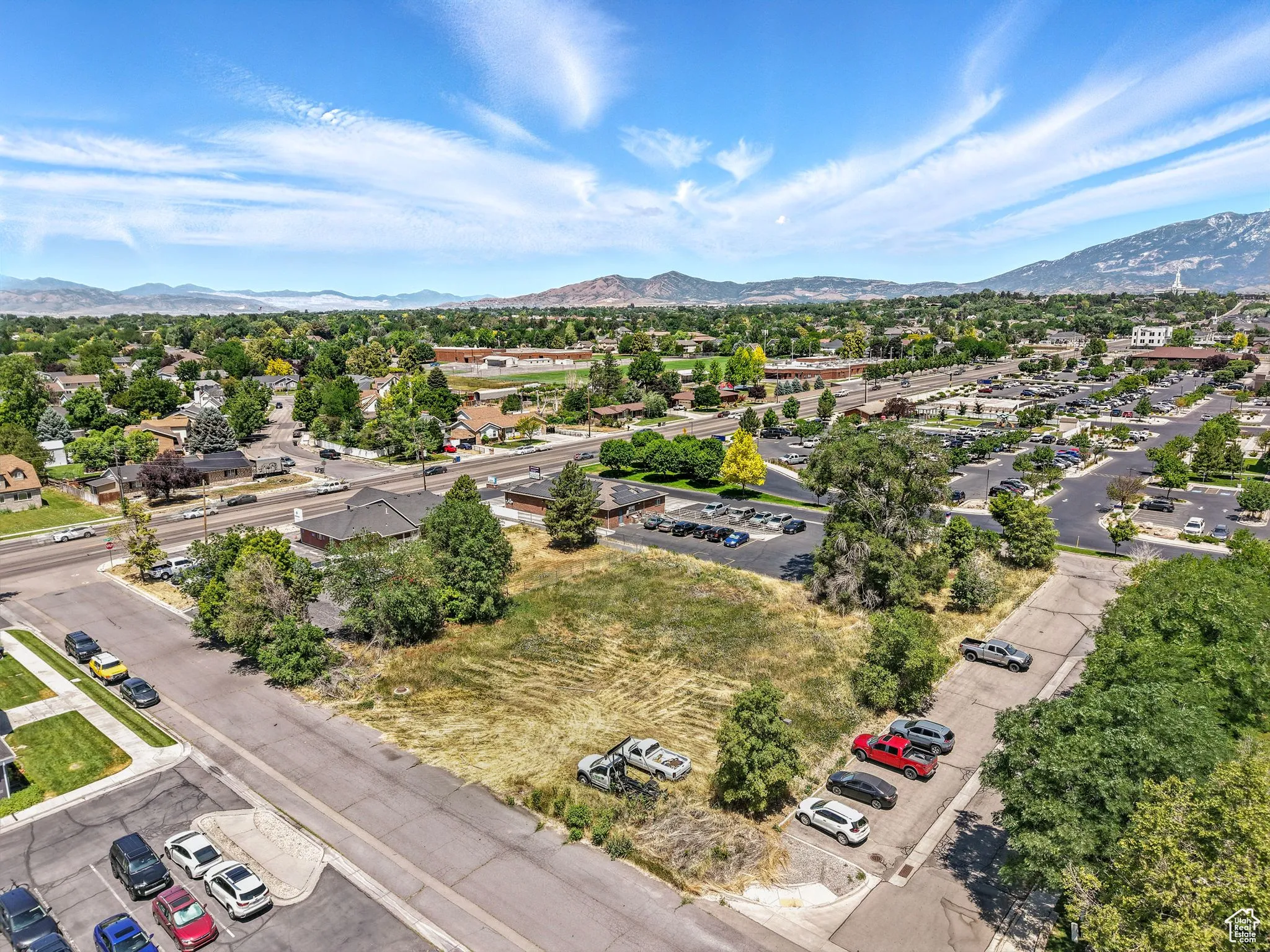Aerial view of mountains