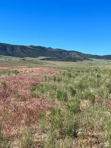View of mountain background with rural landscape