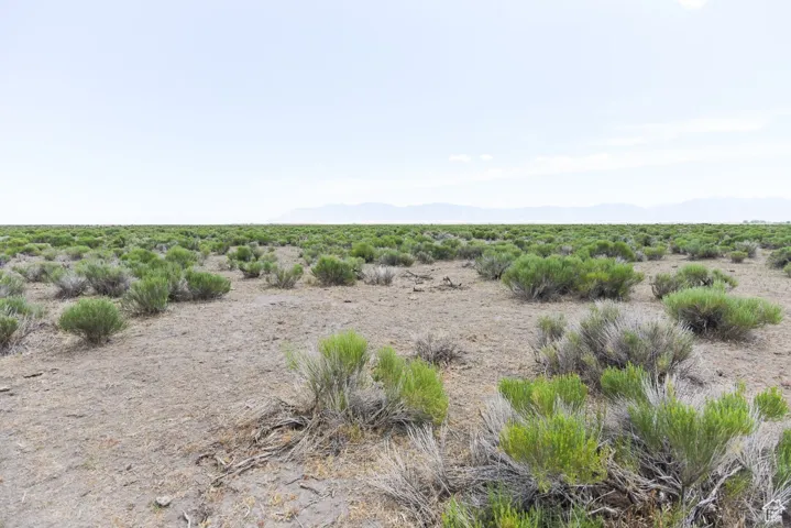 View of undeveloped land with a mountainous background
