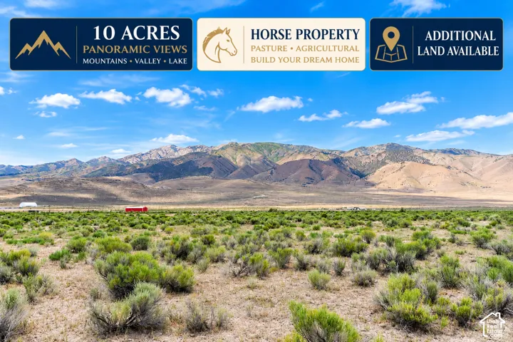 Ten-acre parcel featuring native high-desert vegetation and expansive mountain backdrop