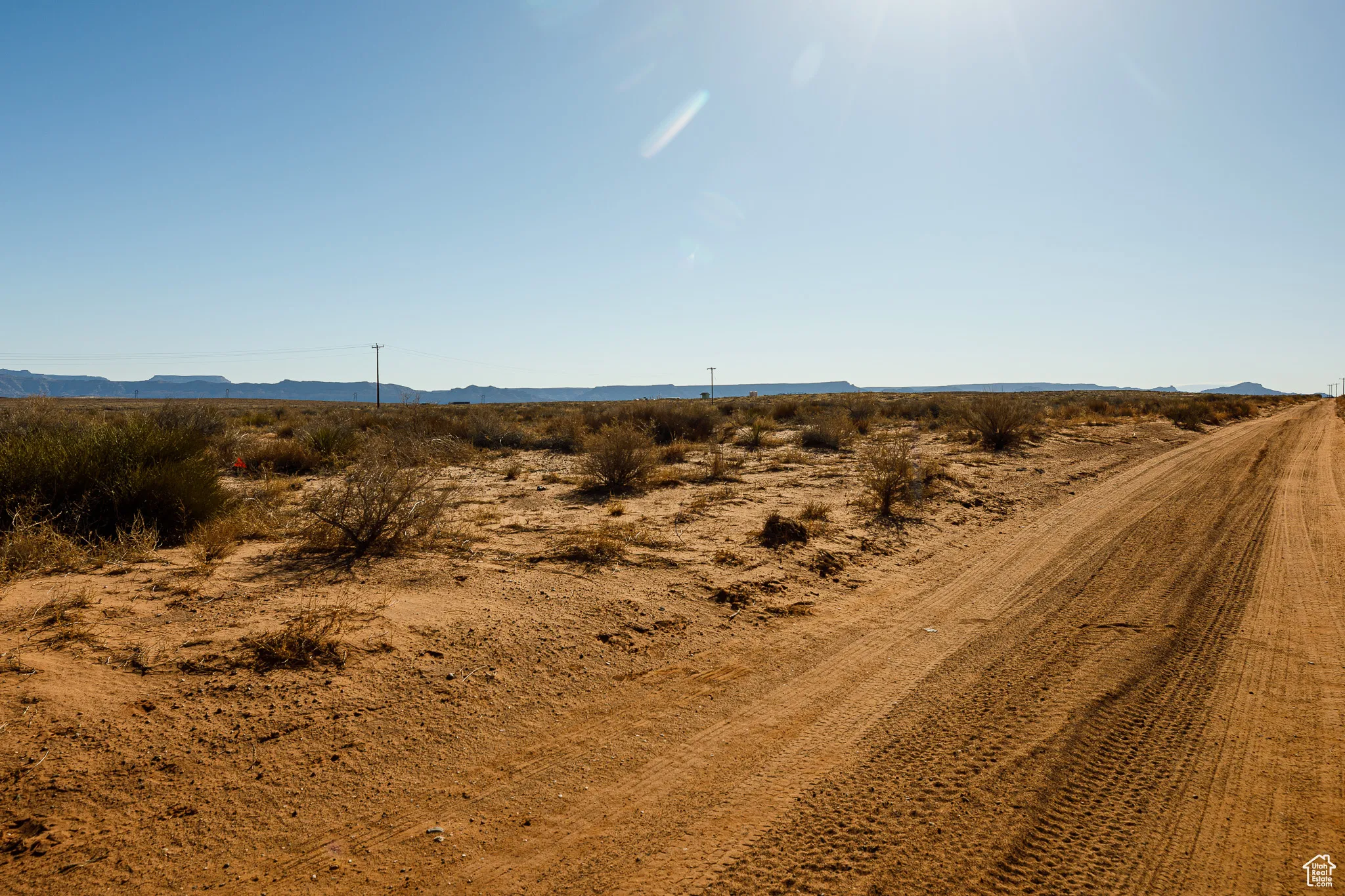 Mountain view with frontage road