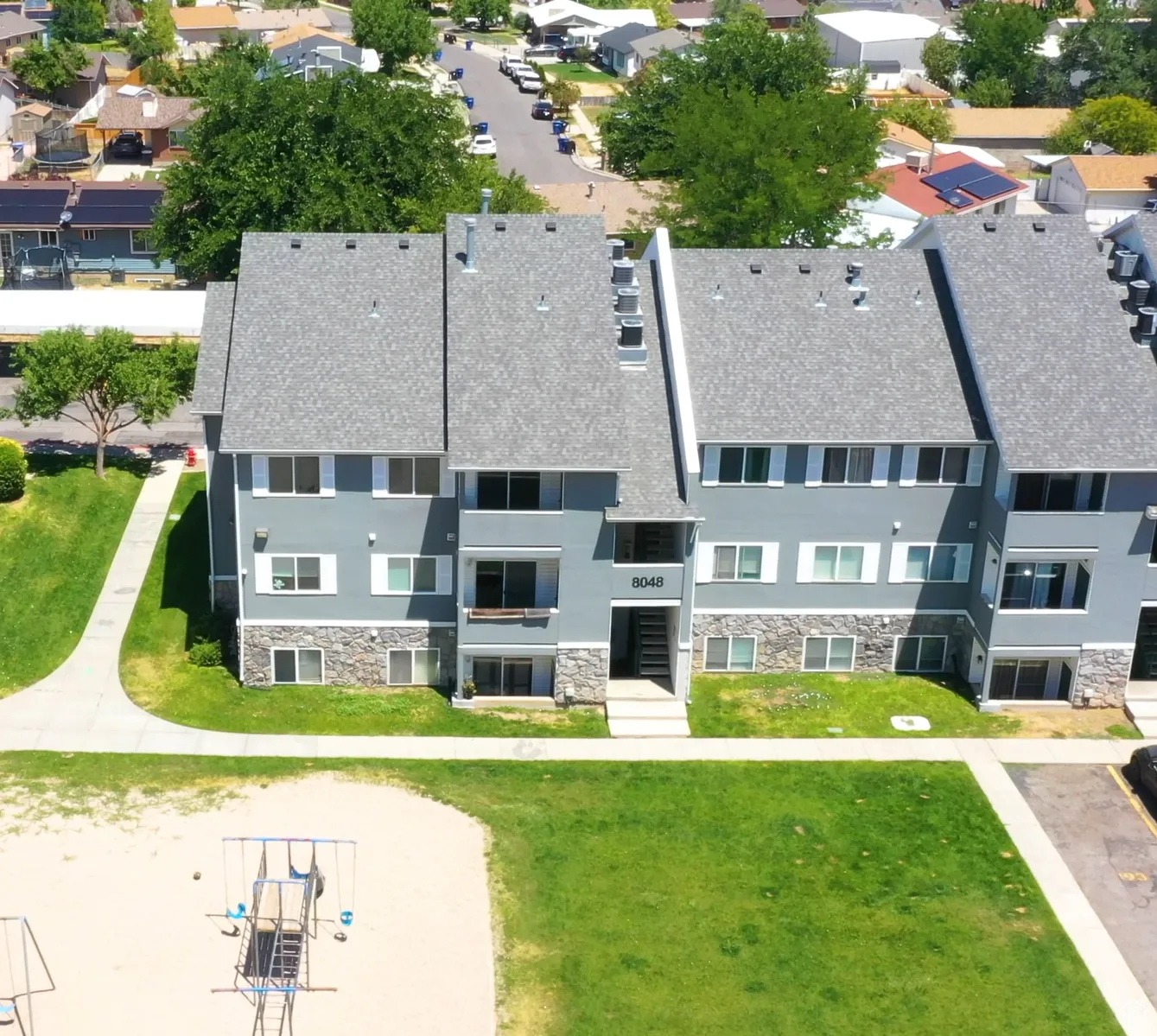 Aerial perspective of 8048 Copperfield