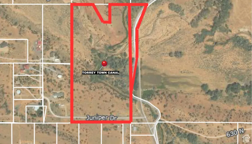 Map / location featuring property parcel outlined