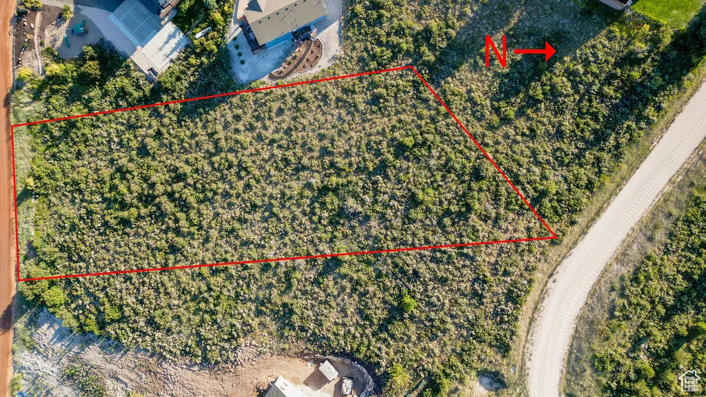 View of property location featuring property parcel outlined