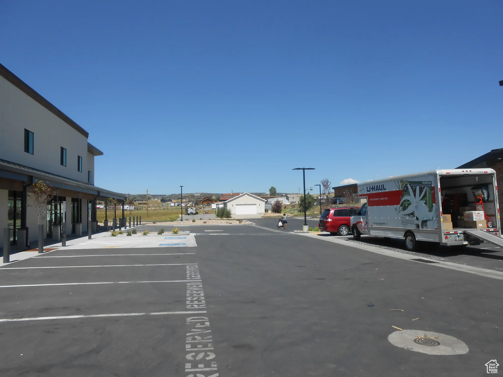 View of uncovered parking lot