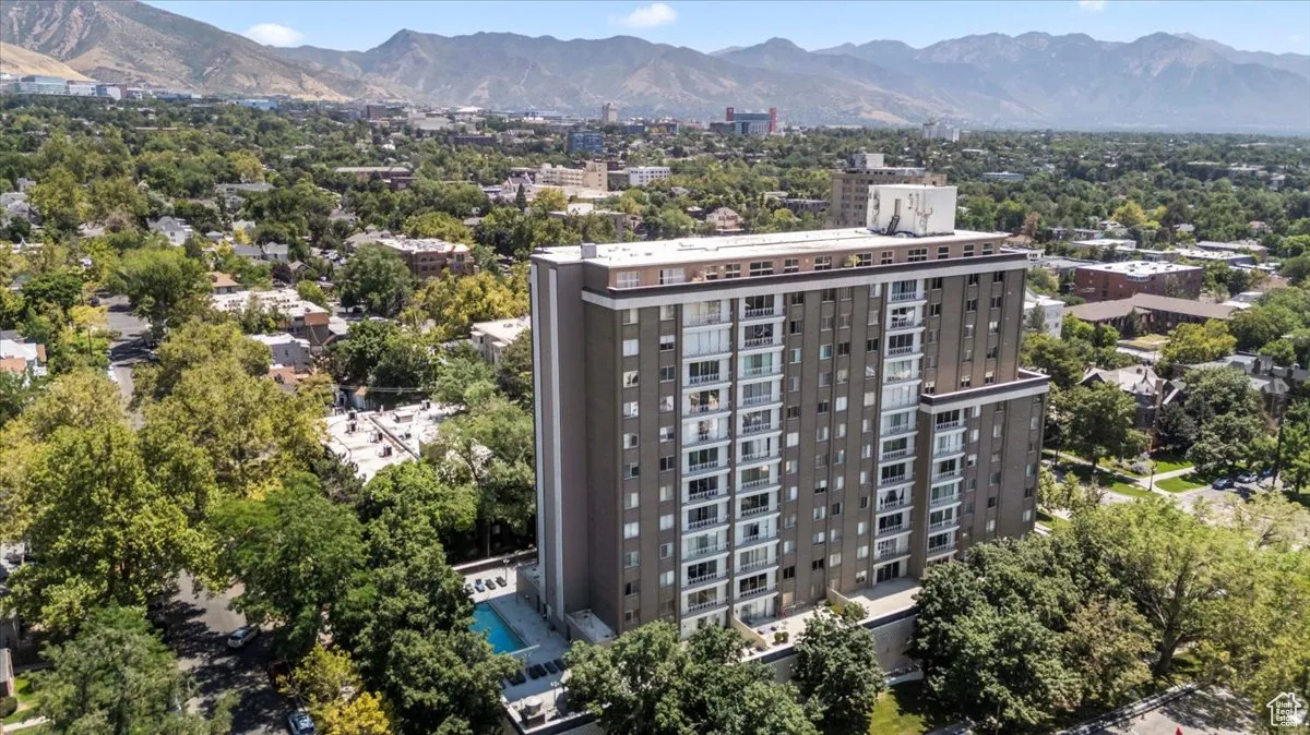 Bird's eye view of mountains