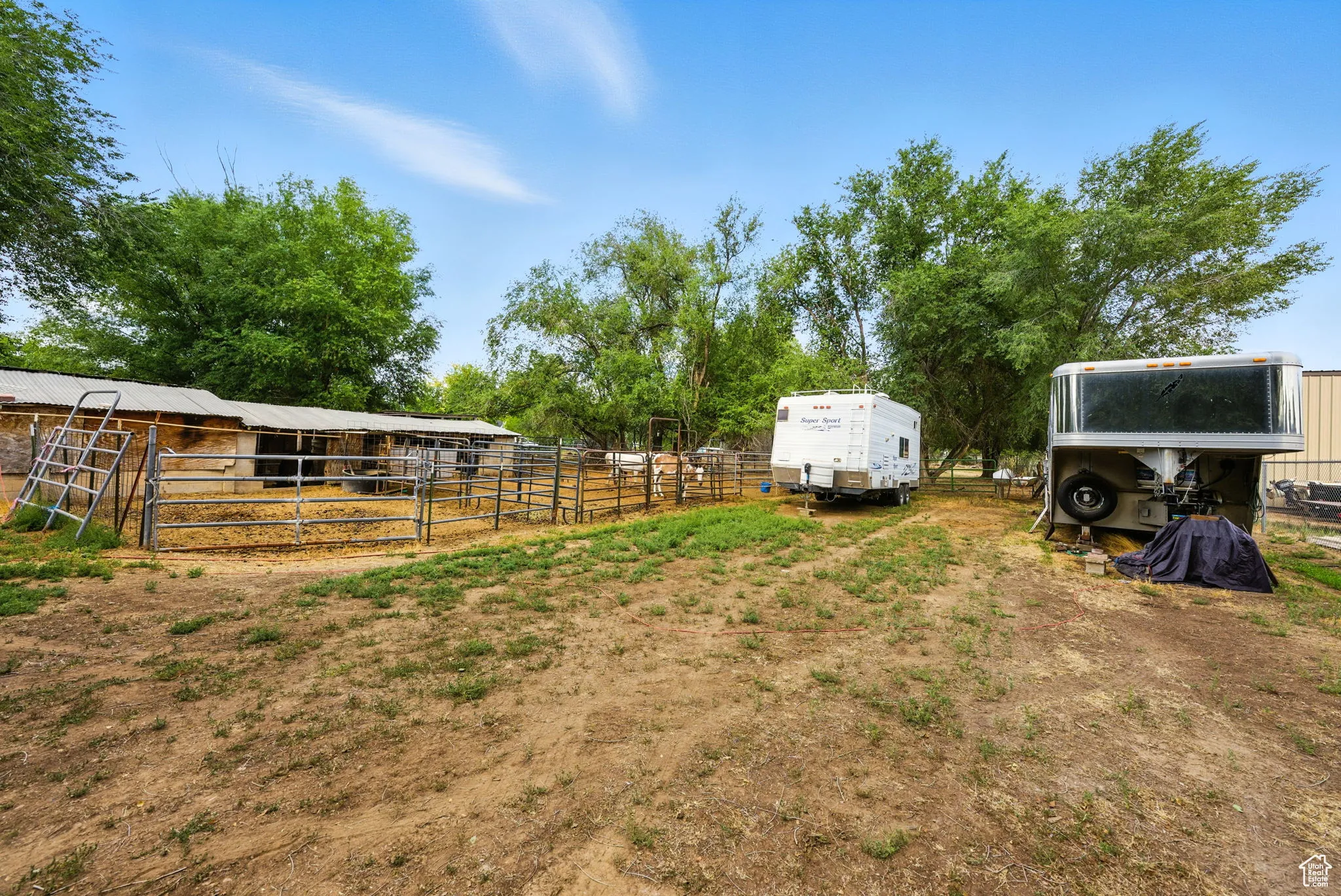 Horse Property driveway area to the back of the property