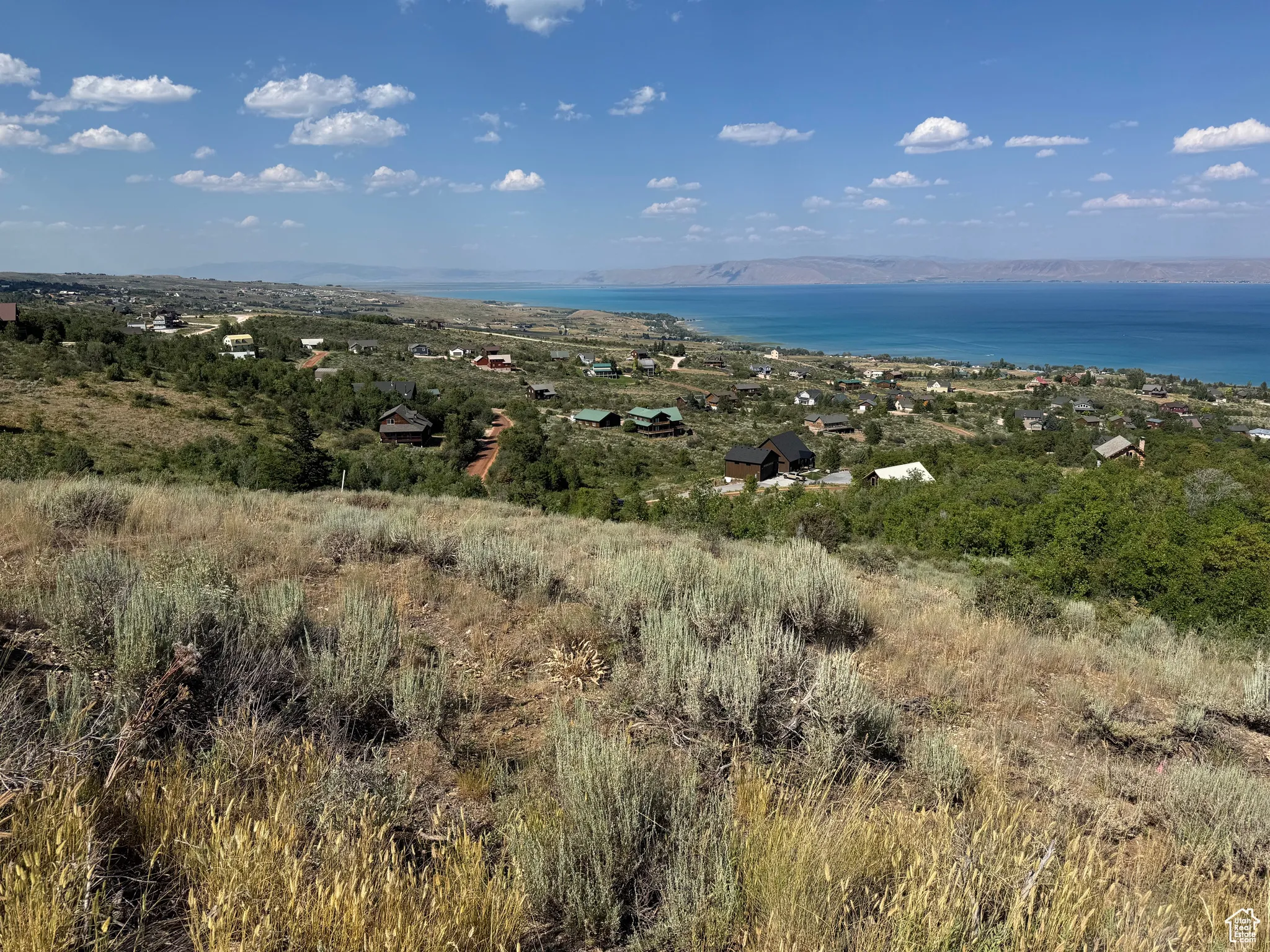 Drone / aerial view of a large body of water