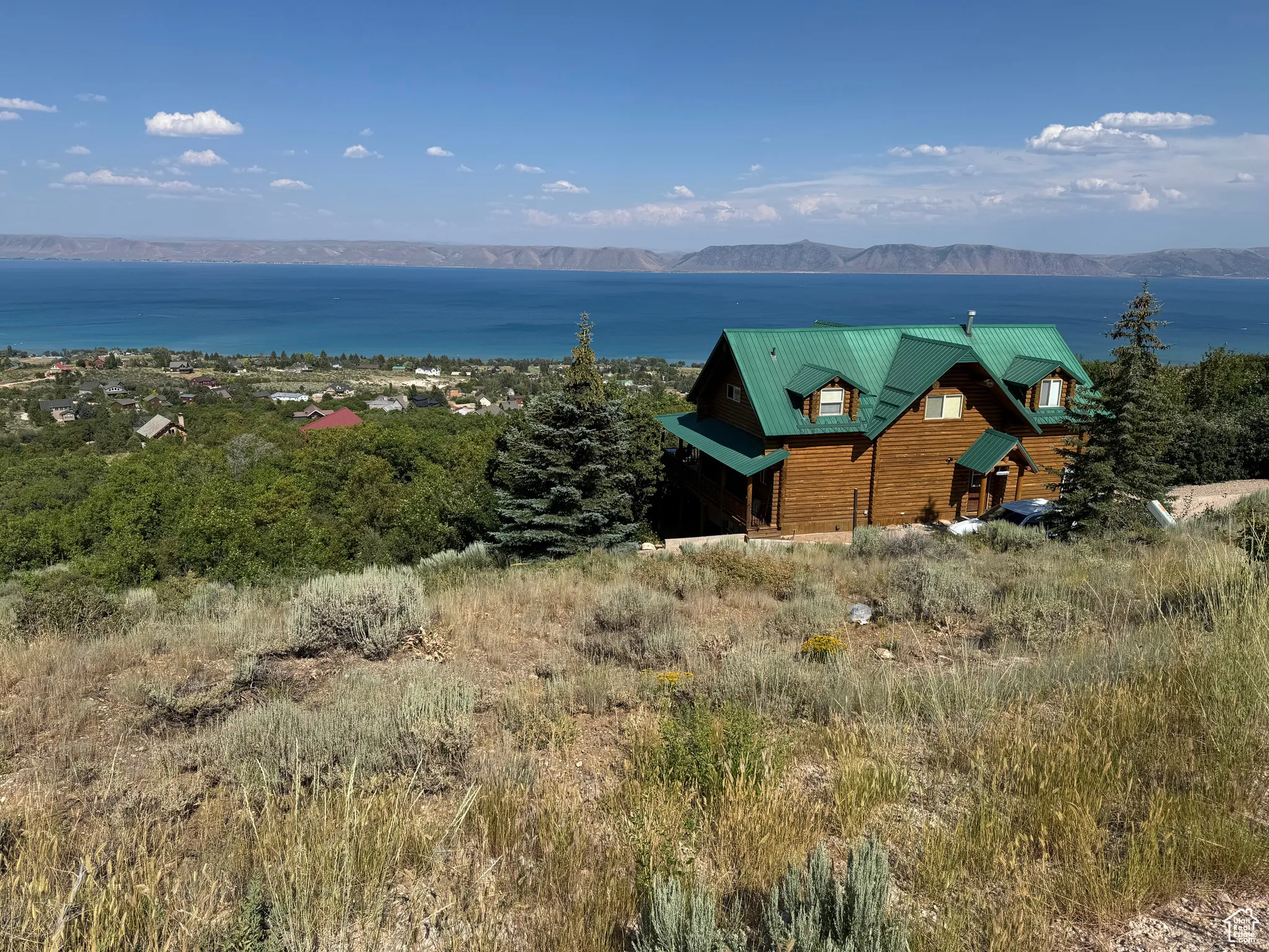 Water view with a mountain backdrop