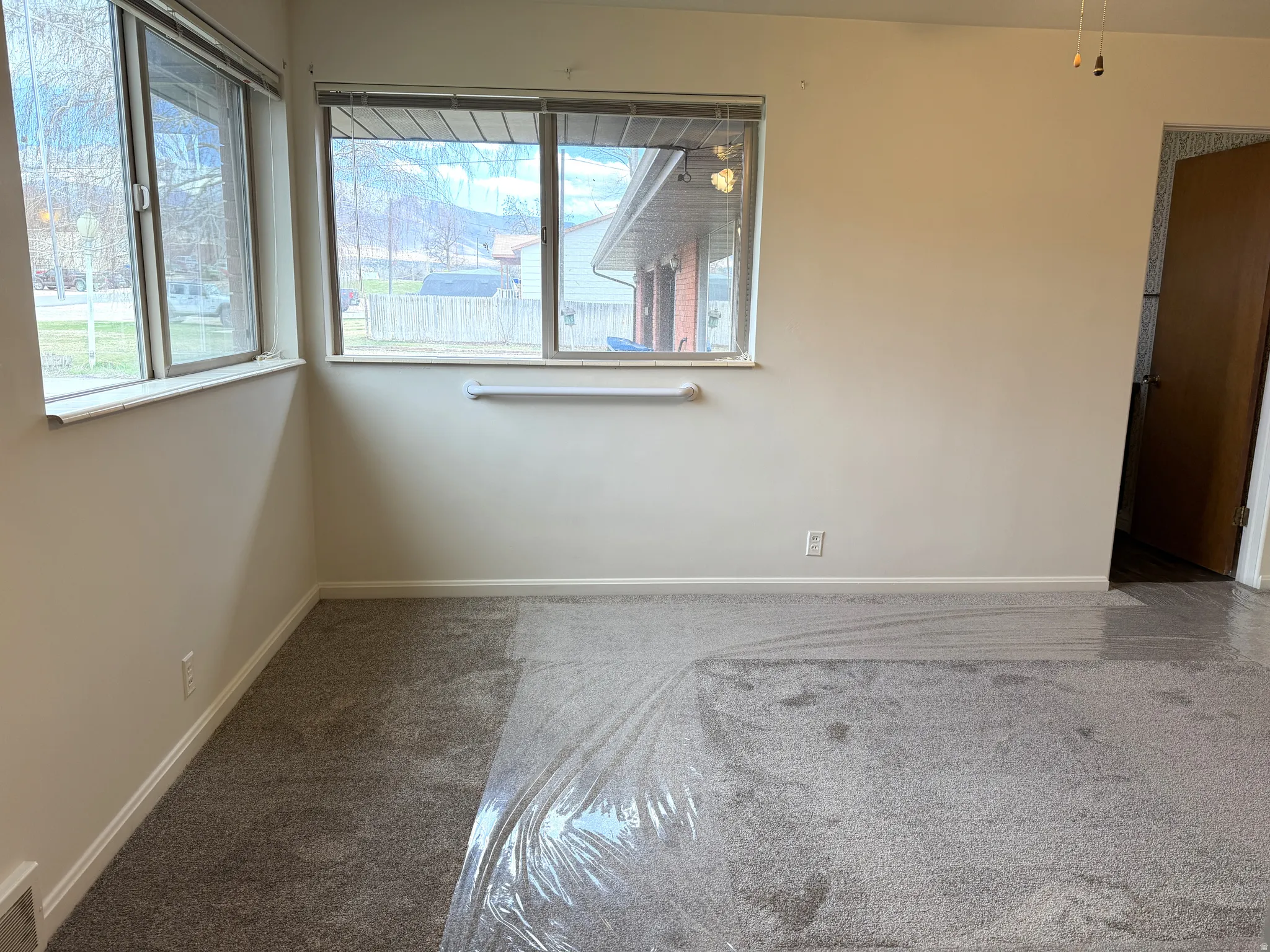 Primary bed with connected  half bath