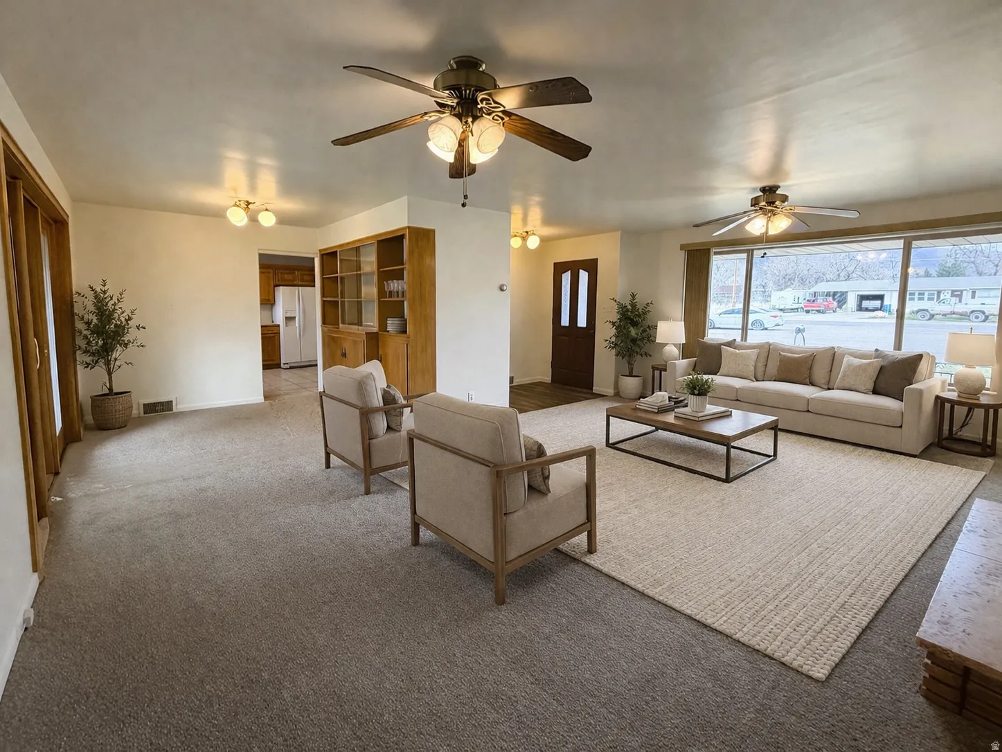 Virtually staged living room 2
