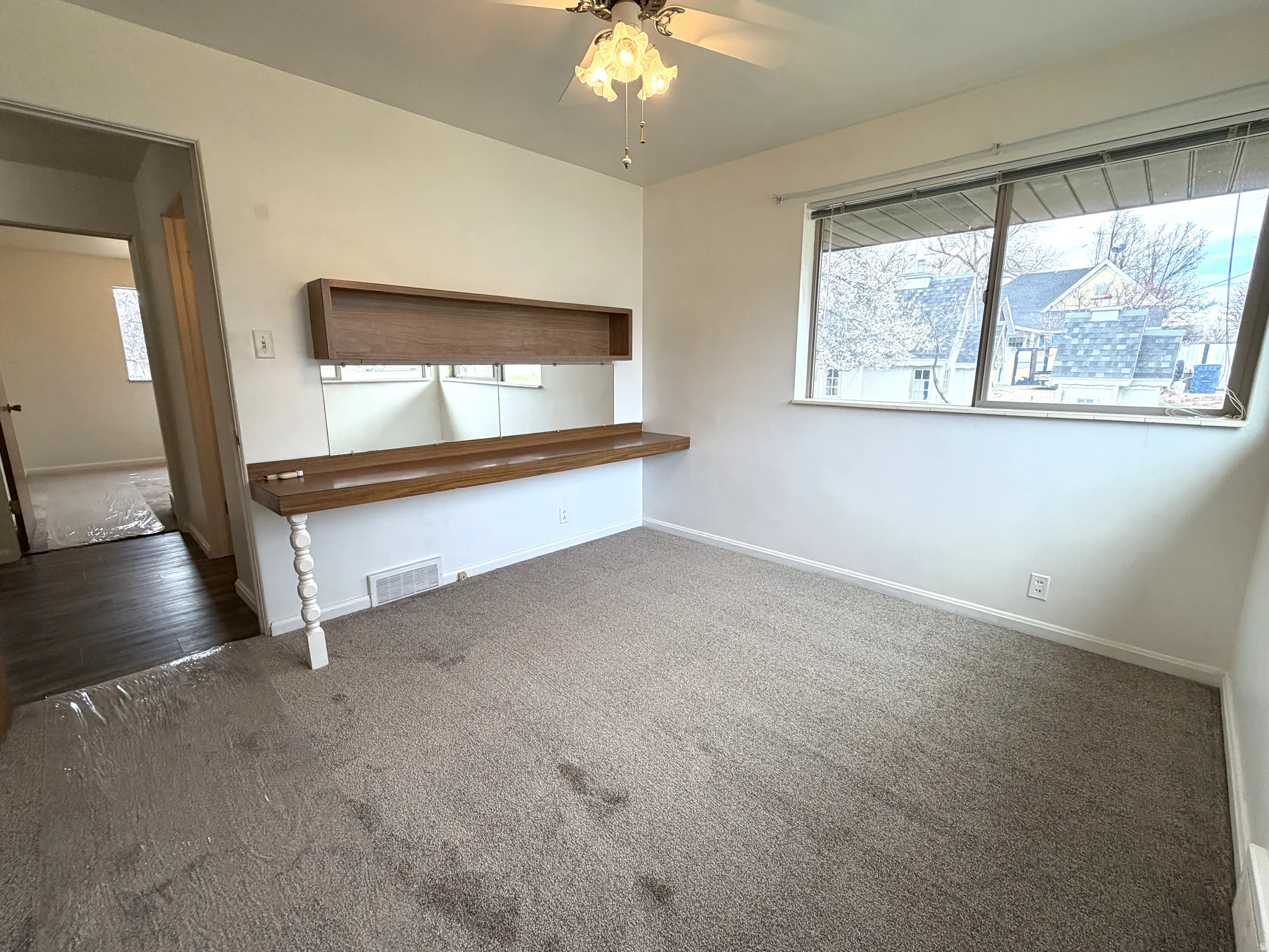 Bedroom 2 with built in desk