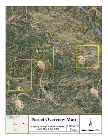 Map / location featuring property boundaries highlighted