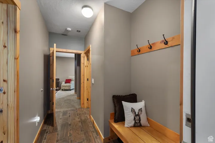 Mudroom with baseboards