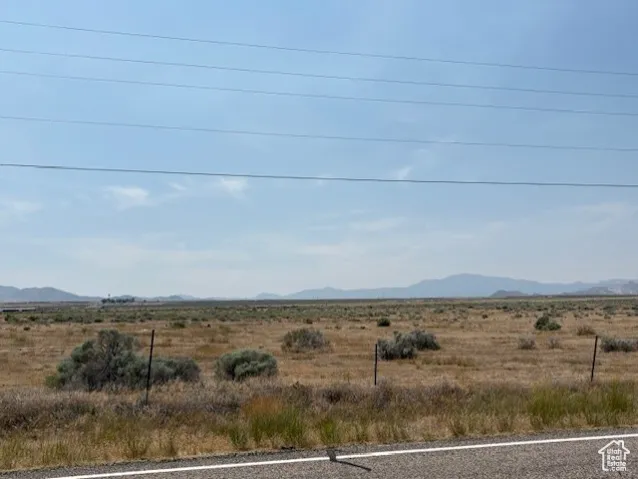 View of mountain background with rural landscape