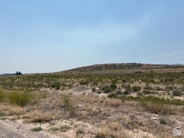 View of mountain background with rural landscape