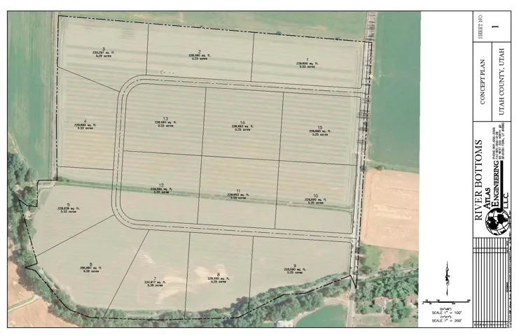 Map of parcels