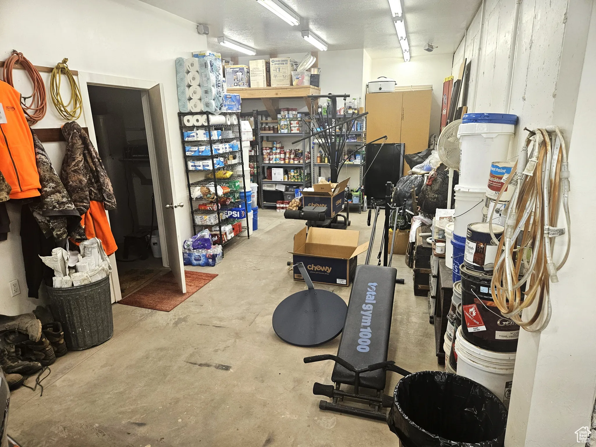 View of below grade area