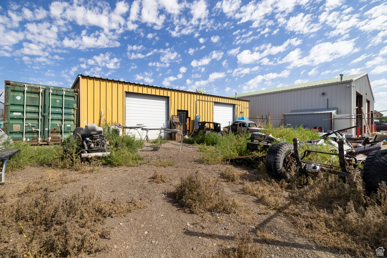 View of outdoor structure with a garage
