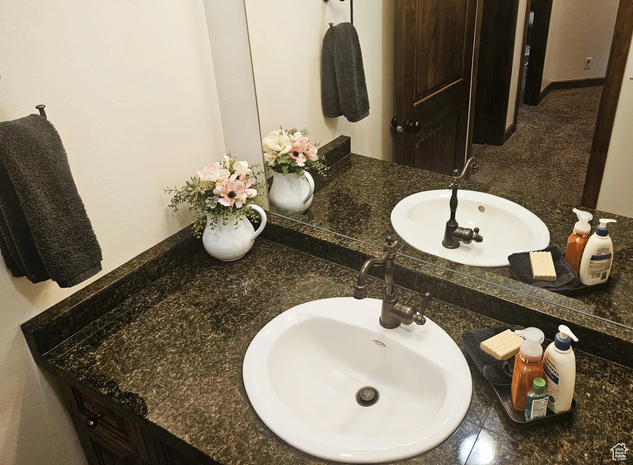 Bathroom featuring vanity