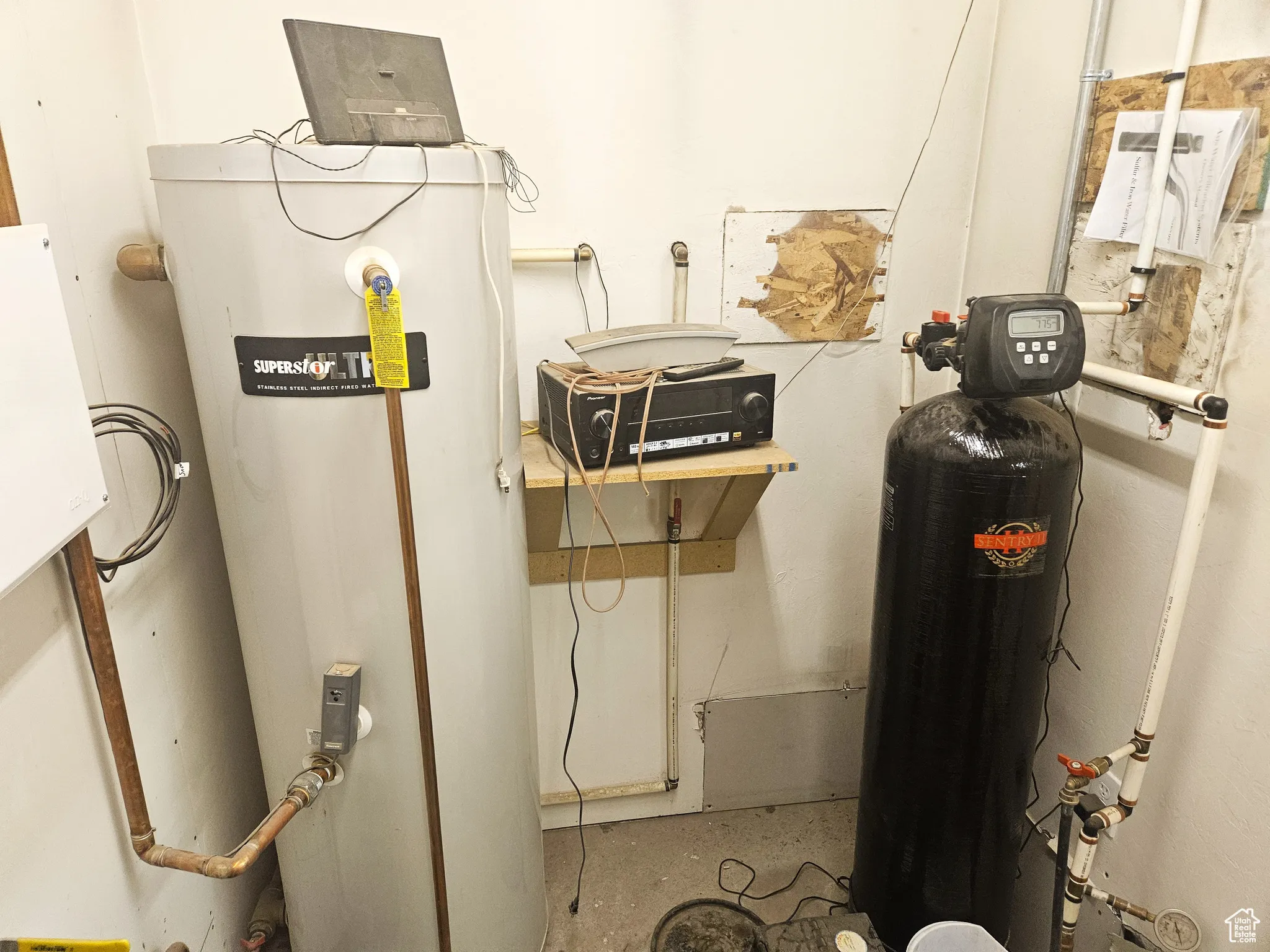 Utilities with electric water heater