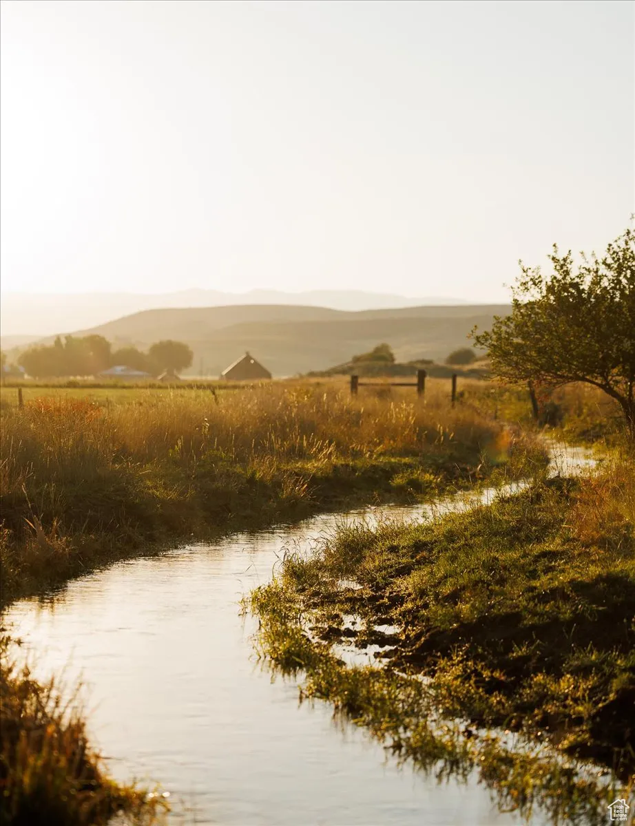 Water view featuring a mountainous background