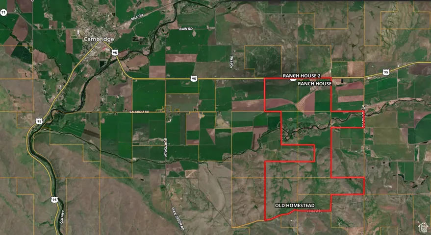 Map of property location with property parcel outlined