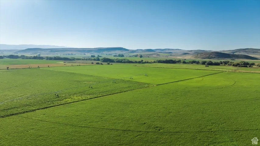 Mountain view with rural landscape
