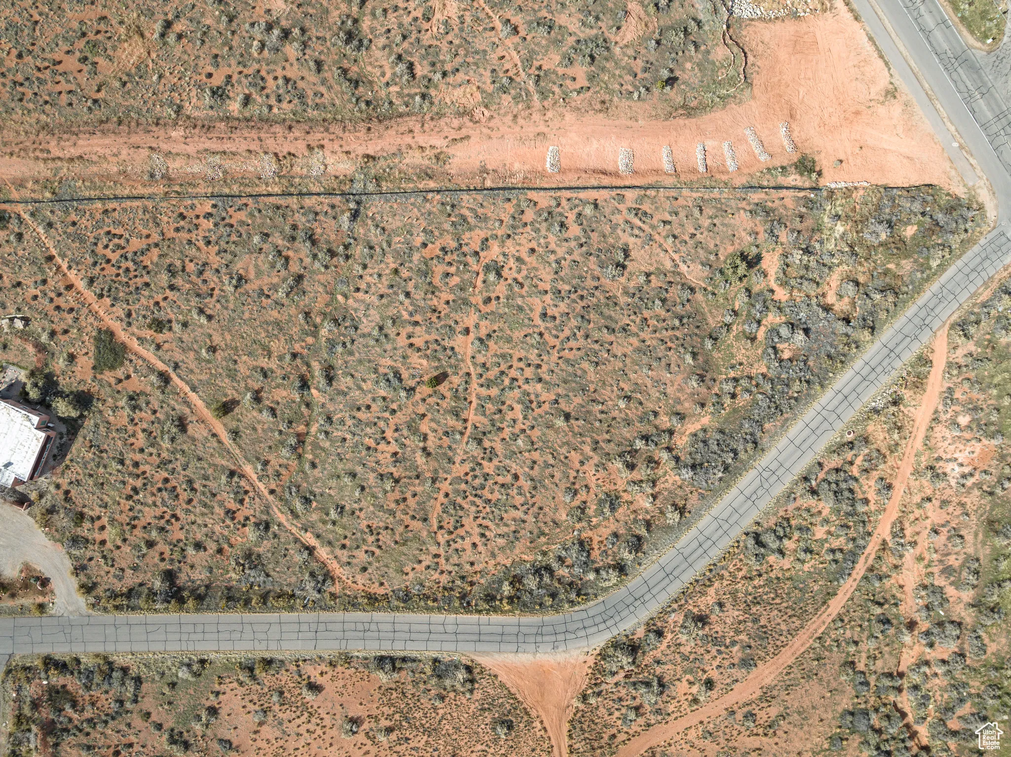 Aerial view of property's location with rural landscape and a desert landscape
