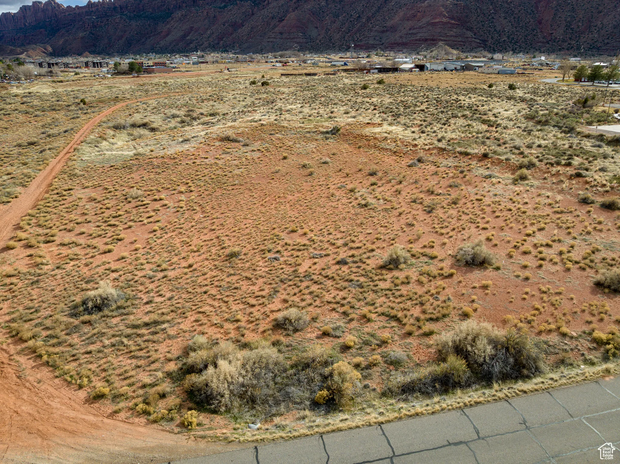 View of mountain backdrop featuring rural landscape and a desert landscape