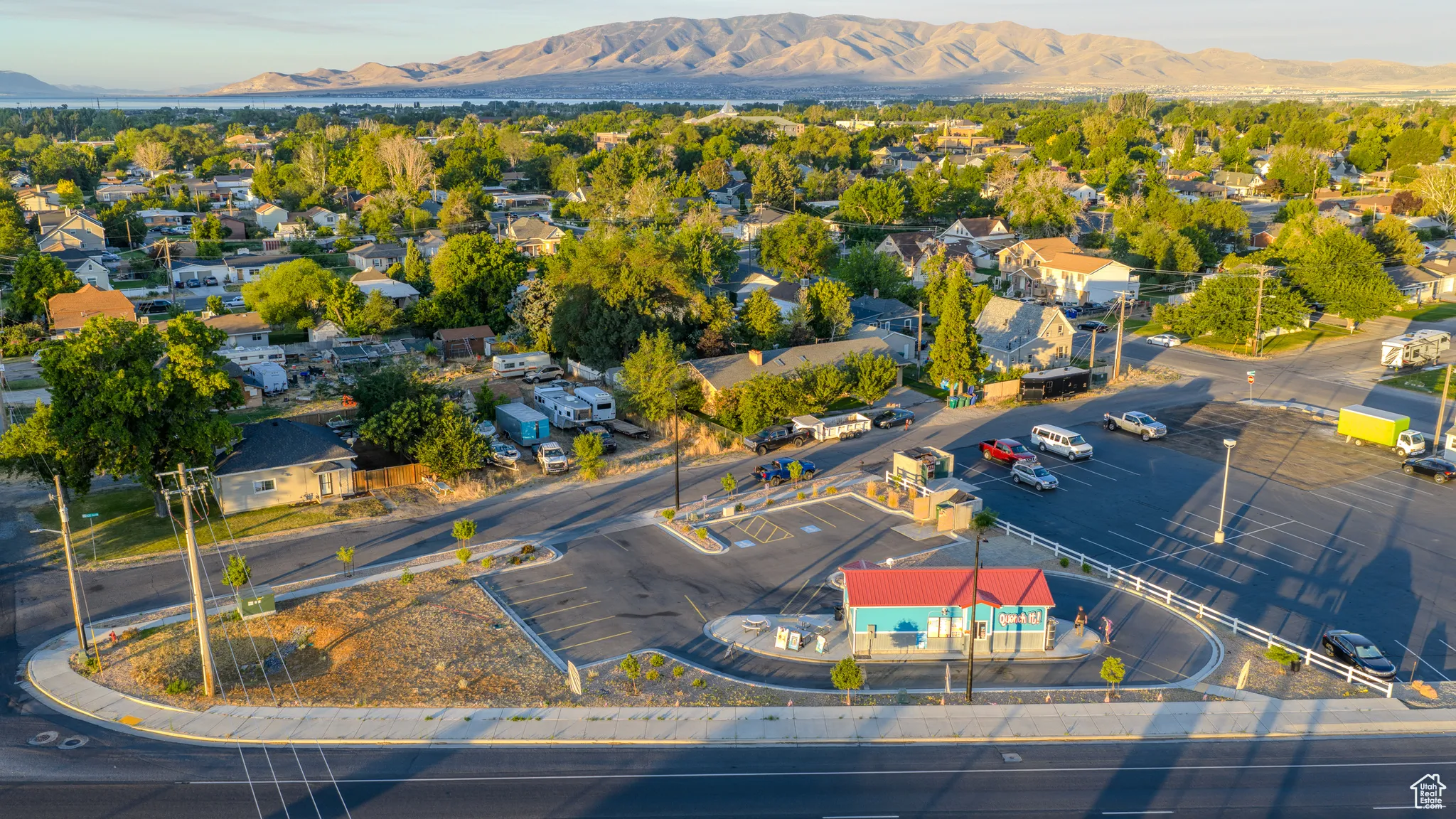 Drone / aerial view of mountains