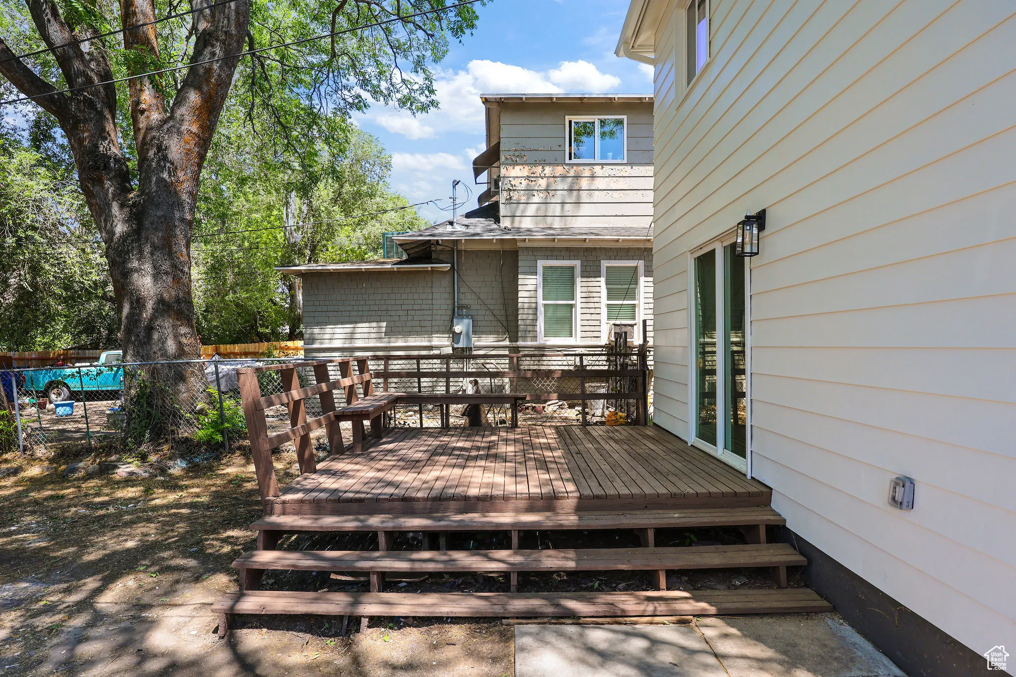 View of deck