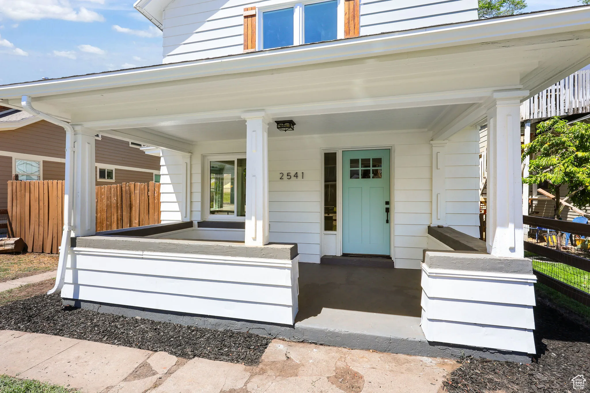 Entrance to property with covered porch