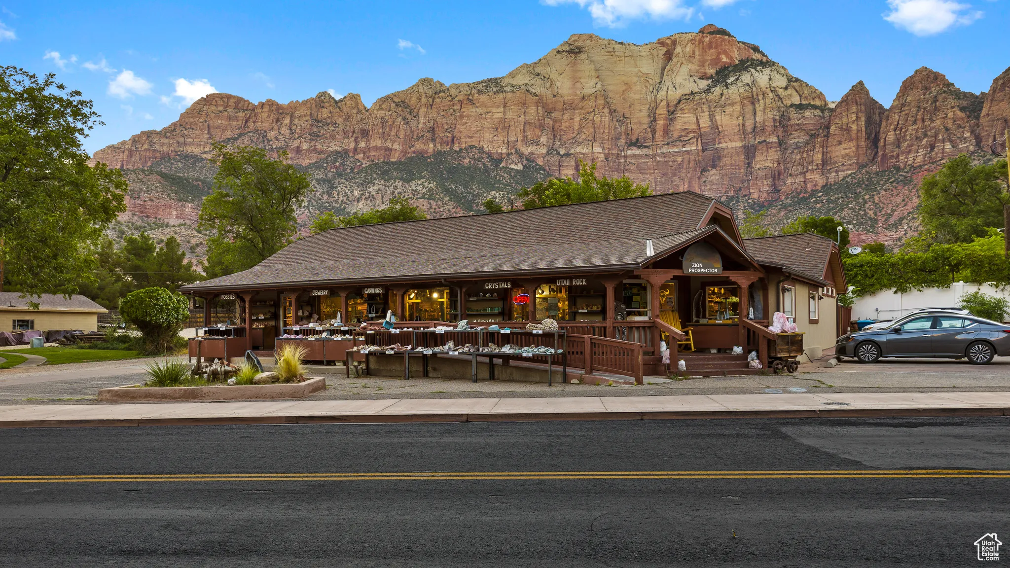 View of mountain background