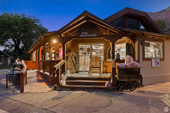 View of front of house featuring covered porch