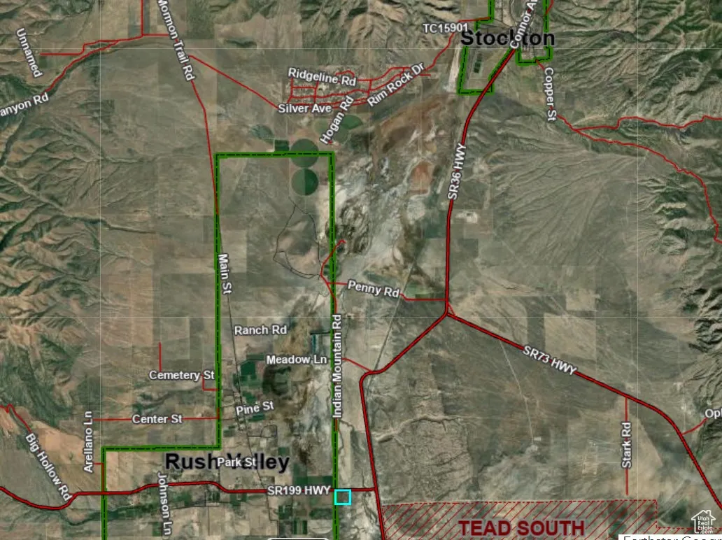 Map / location with property boundaries highlighted