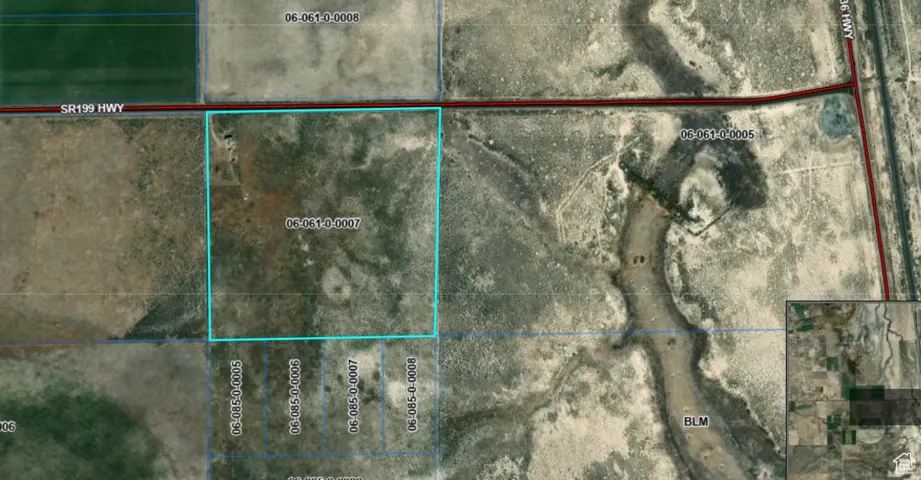 Map of property location featuring property parcel outlined