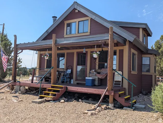 Rear view of property