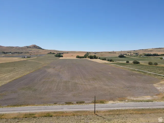 View of mountain background with rural landscape