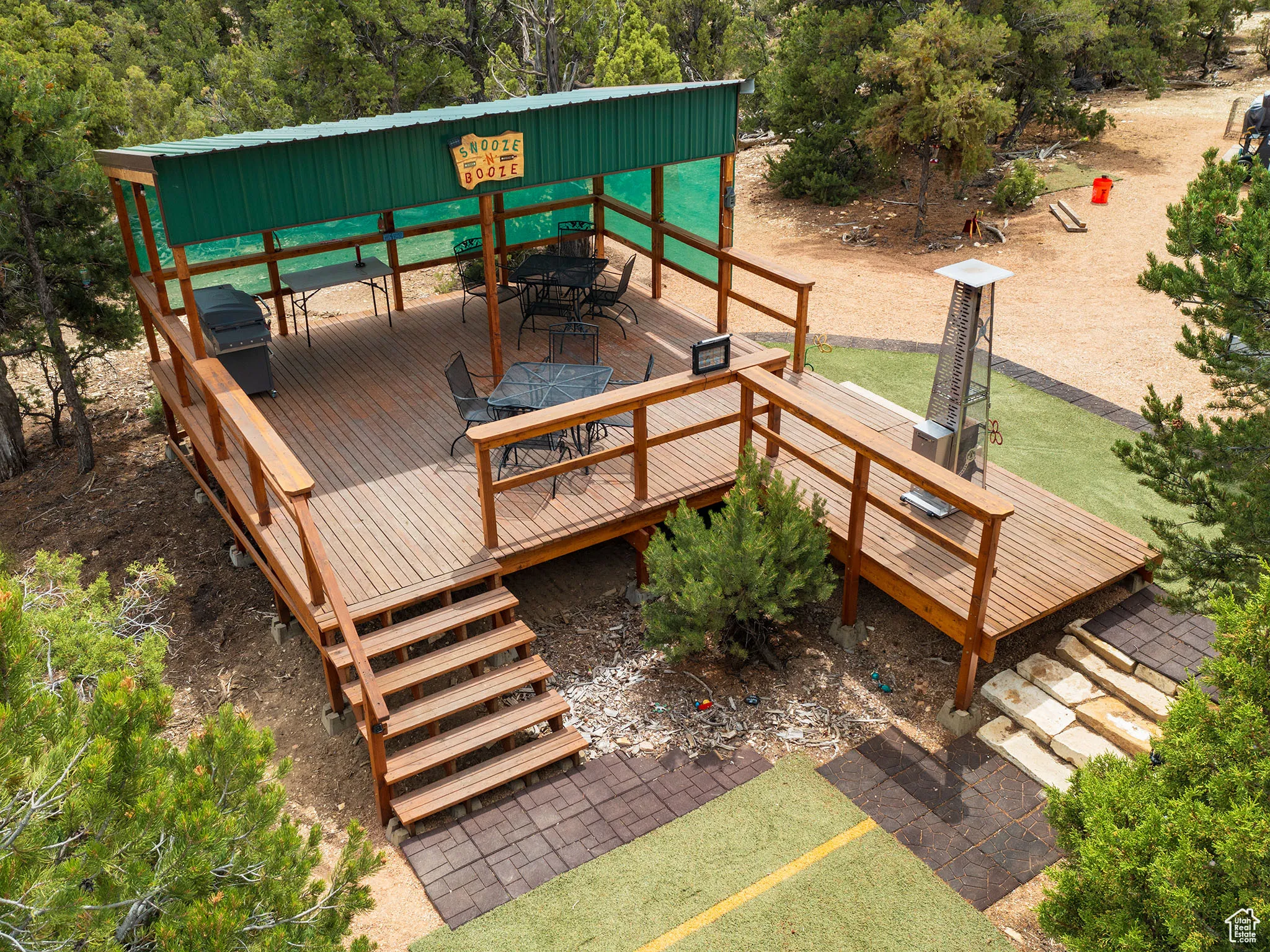 View of deck