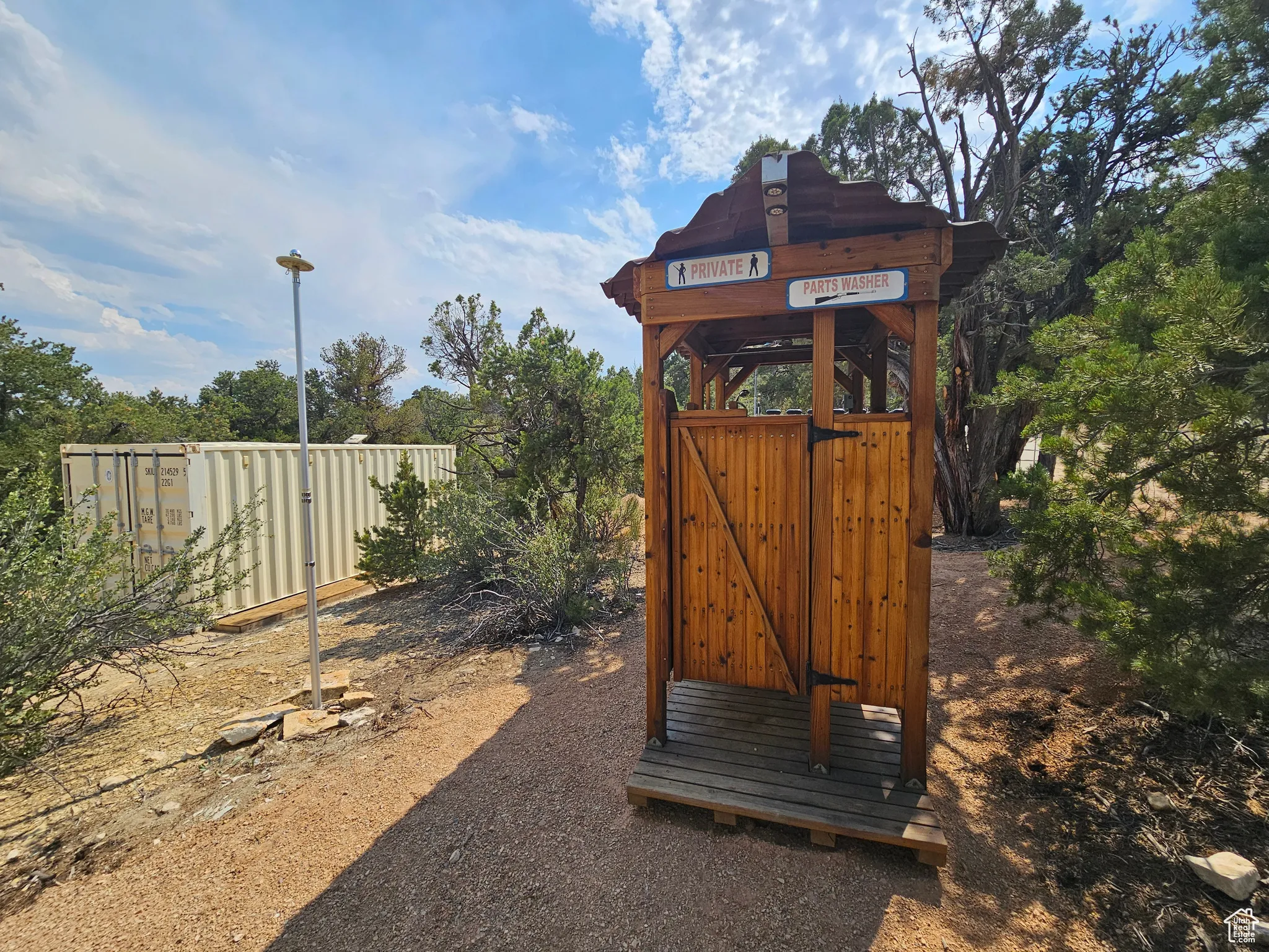 View of outbuilding