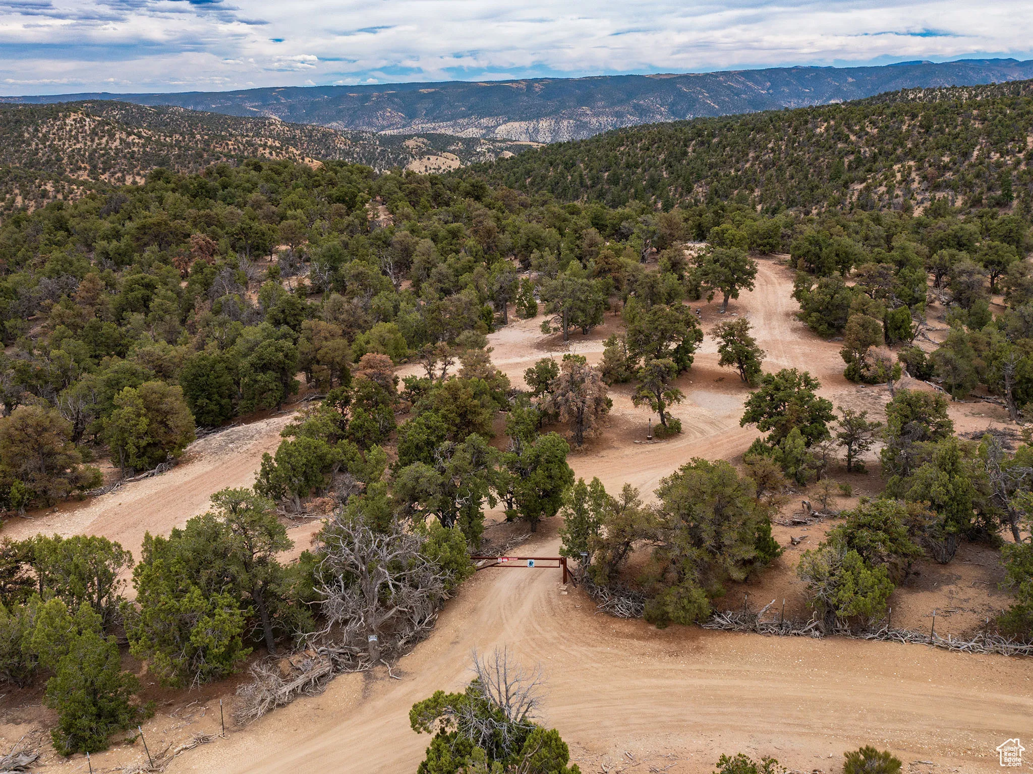 Aerial view of mountains