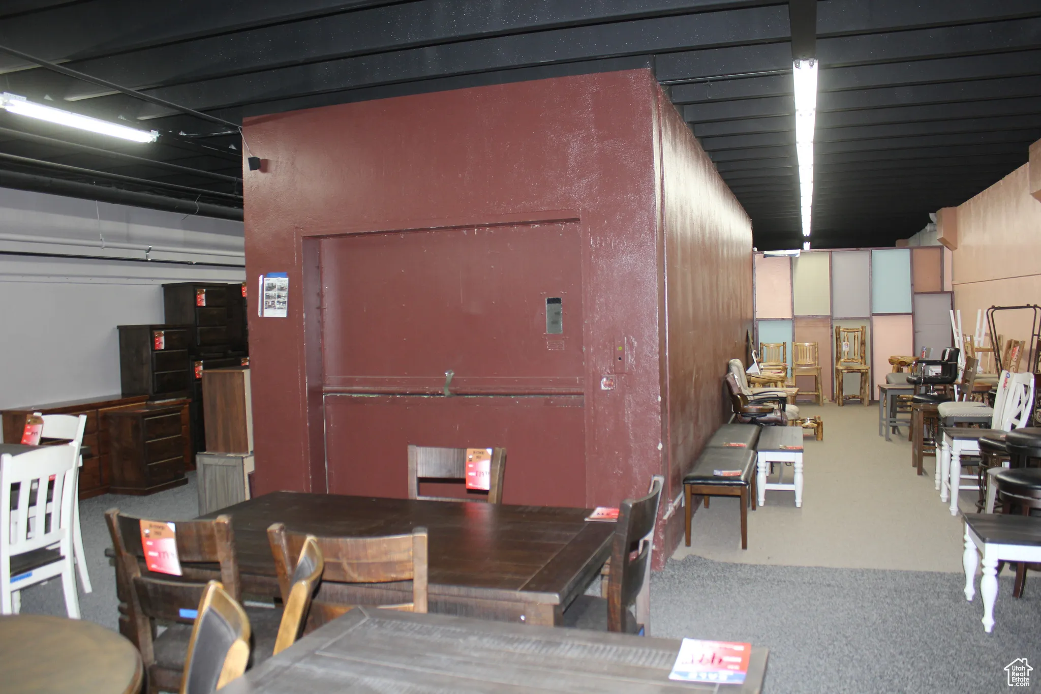 Dining area featuring carpet floors