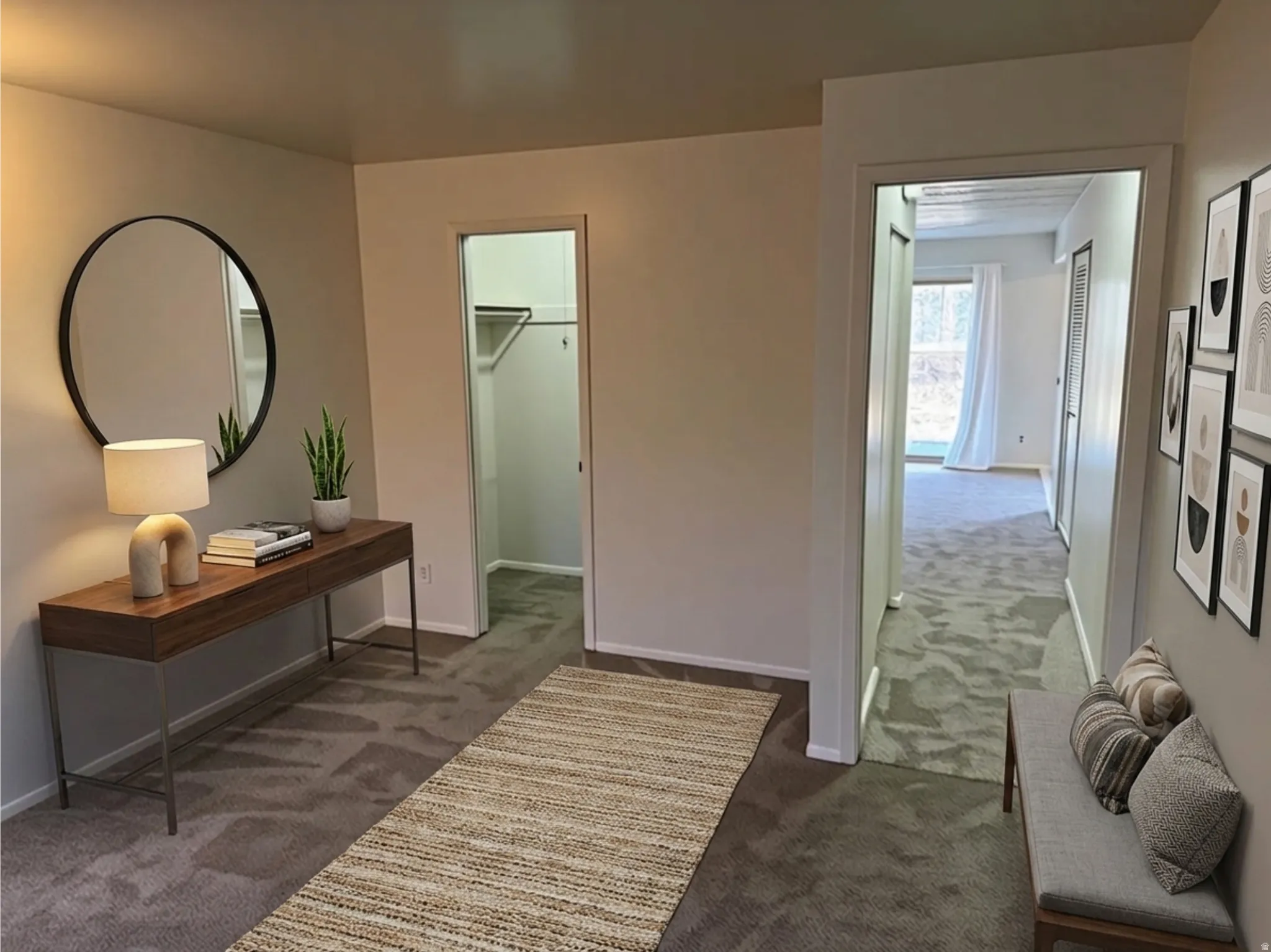 Home office AI generated furniture to show options & scale.