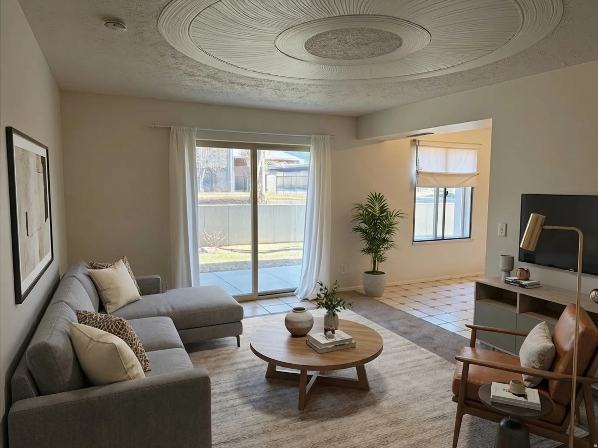 AI generated furniture to show options & scales. Living room